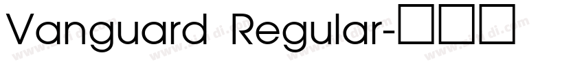 Vanguard Regular字体转换